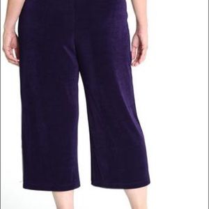 NWOT VIKKI VI stretchy knit cropped pant (plus)